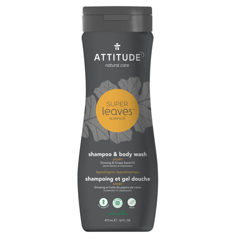 2-In-1 Shampoo and Body Wash Sport : SUPER LEAVES™