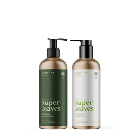 Hand Soap & Shower Gel Duo : SUPER LEAVES™ | ESSENTIAL OILS