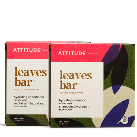 Hydrating Shampoo & Conditioner Bar Duo : leaves bar™