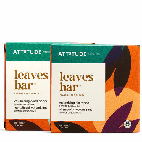 Volumizing Shampoo & Conditioner Bar Duo : leaves bar™